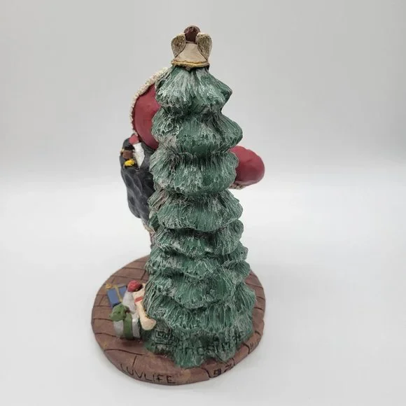 RARE John Solomon Sandridge Papa Cause Sculpture Signed By Artist 1992 Christmas - Picture 7 of 14